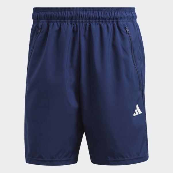 Short D'entraînement Tissé Adidas Train Essentials Bleu Foncé