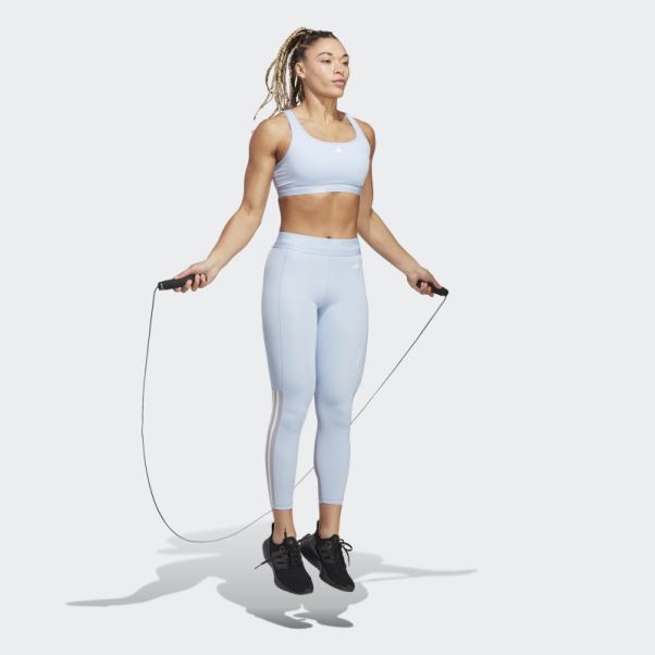 Techfit Hyperglam 7/8 Legging Bleu Aube Adidas