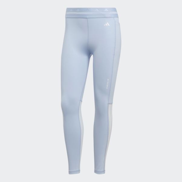 Techfit Hyperglam 7/8 Legging Bleu Aube Adidas