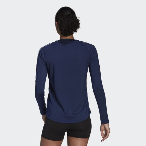 Maillot Manches Longues Hilo Bleu Marine Adidas