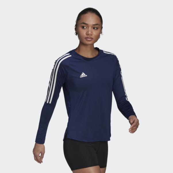 Maillot Manches Longues Hilo Bleu Marine Adidas
