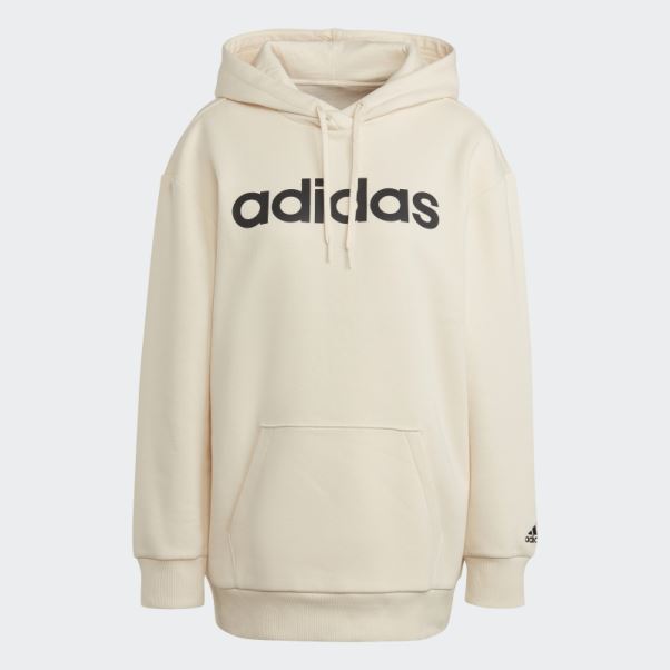 Sweat à Capuche Oversize En Molleton Essentials Adidas Ecru Tint