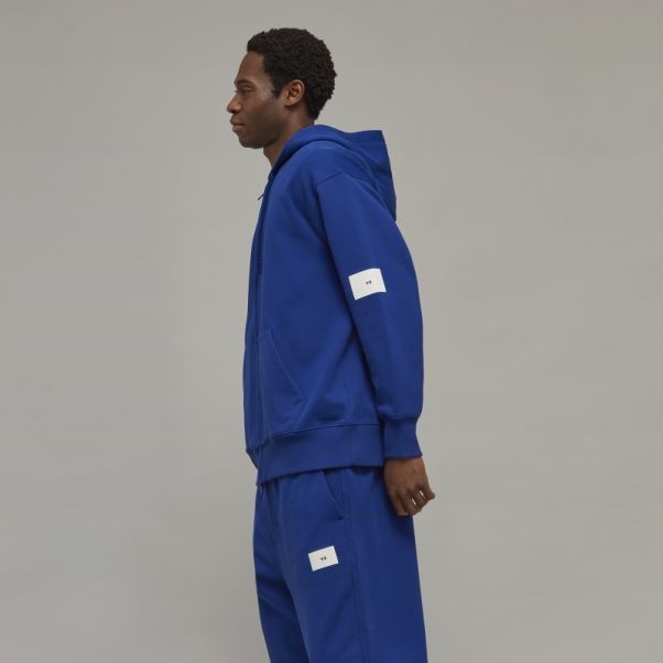 Y-3 Sweat à Capuche Zippé En Coton Bio éponge Adidas