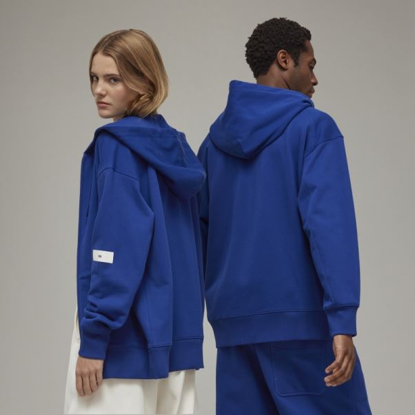 Y-3 Sweat à Capuche Zippé En Coton Bio éponge Adidas