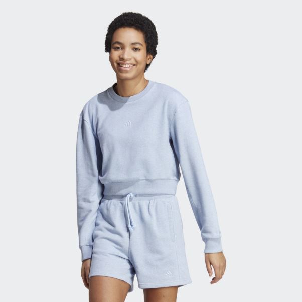 Tout Szn French Terry Sweat Bleu Aube Adidas