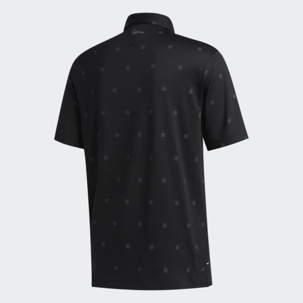 Adidas Polo Adipure Noir à Imprimé Gravé
