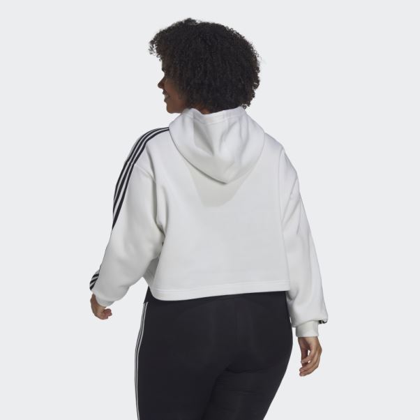 Adidas Adicolor Classics Sweat à Capuche (grande Taille) Blanc