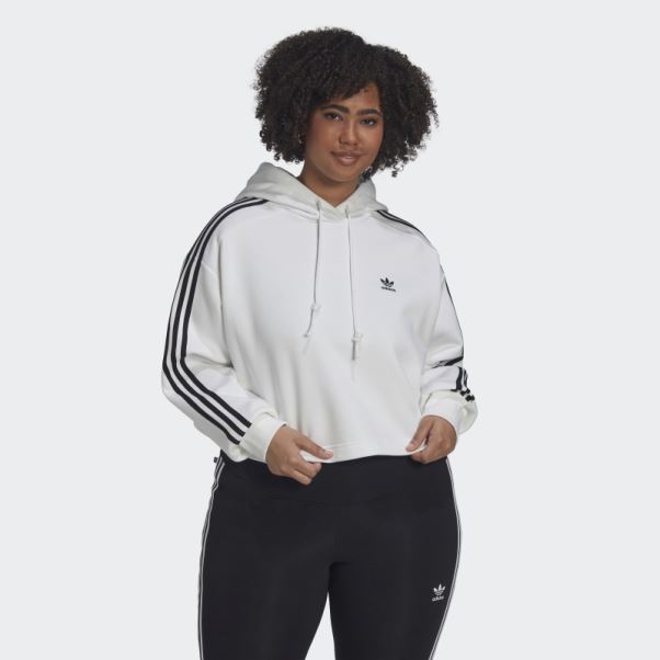 Sweat à Capuche Adidas Adicolor Classics Blanc (grande Taille)