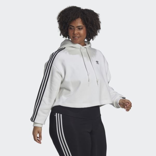 Sweat à Capuche Adidas Adicolor Classics Blanc (grande Taille)