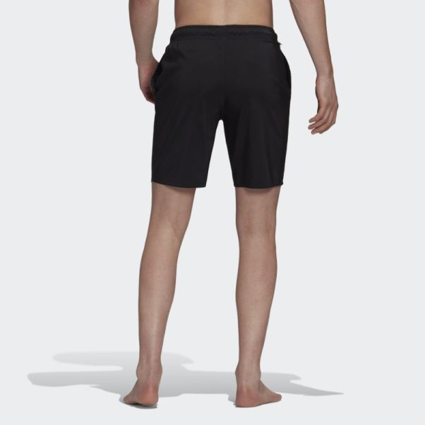Adidas Short De Bain Uni Longueur Classique Noir