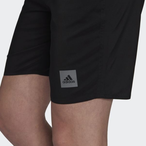 Adidas Short De Bain Uni Longueur Classique Noir