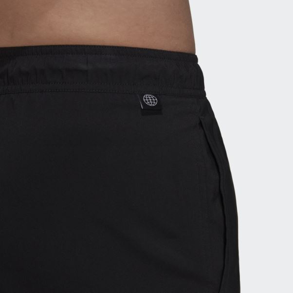 Adidas Short De Bain Uni Longueur Classique Noir