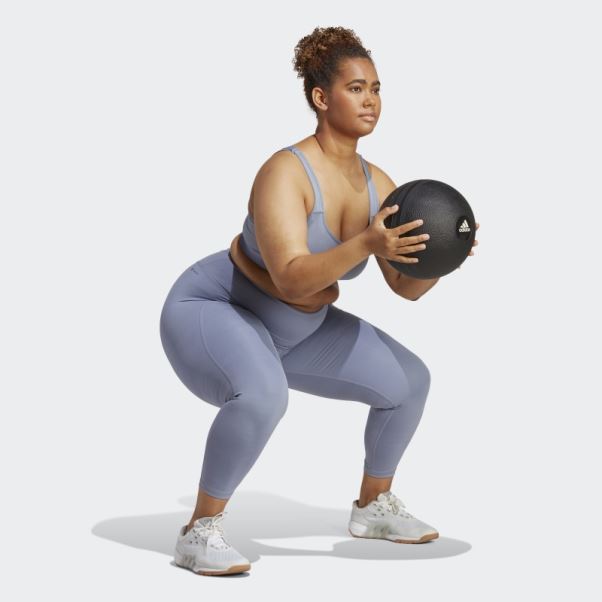 Soutien-gorge à Maintien élevé Adidas Tlrd Move Training Violet Argenté (grande Taille)