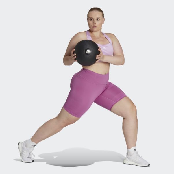 Legging Adidas Optime Training Bike Lilas