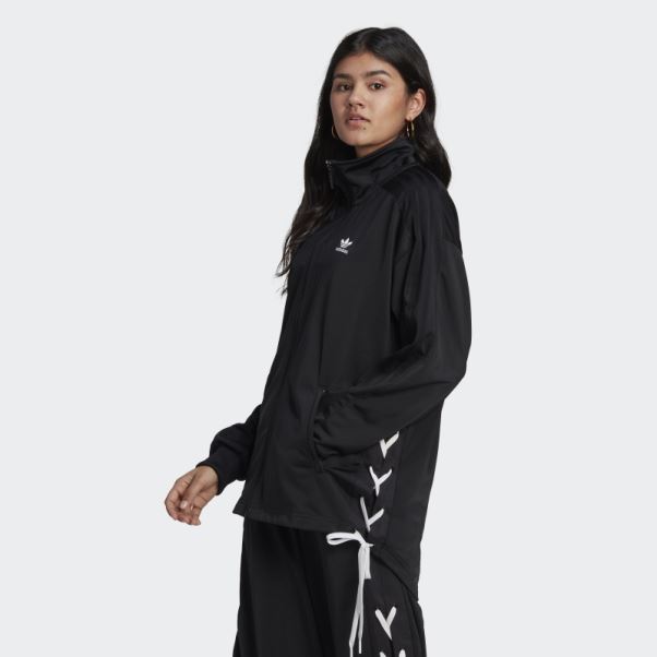 Adidas Veste De Survêtement Noire à Lacets Always Original