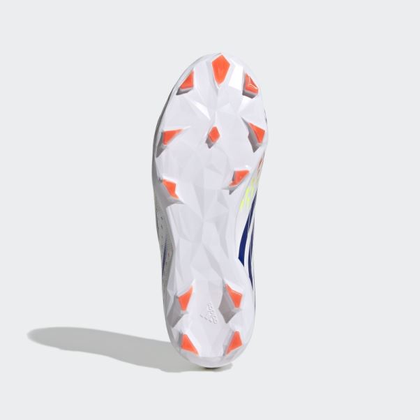 Predator Edge.3 Chaussures De Sol Ferme Adidas Blanc