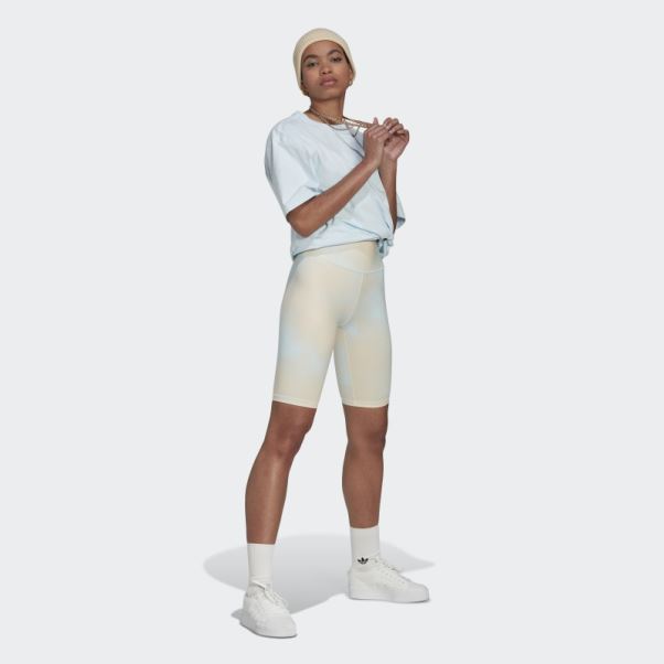 Legging De Vélo Imprimé Bleu Adidas