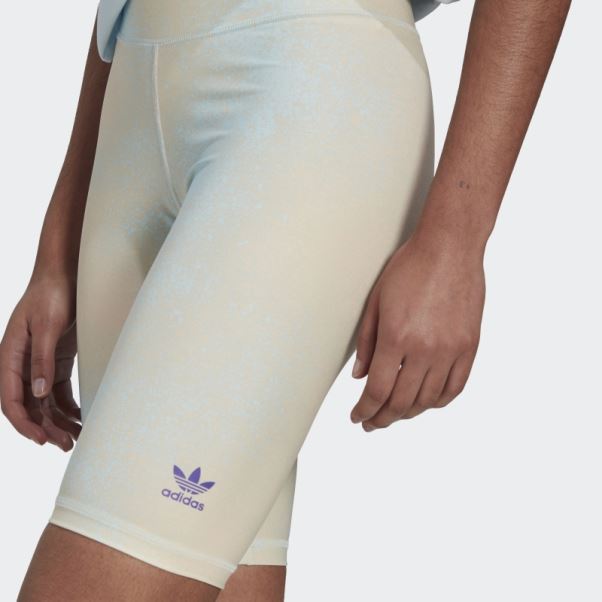 Legging De Vélo Imprimé Bleu Adidas