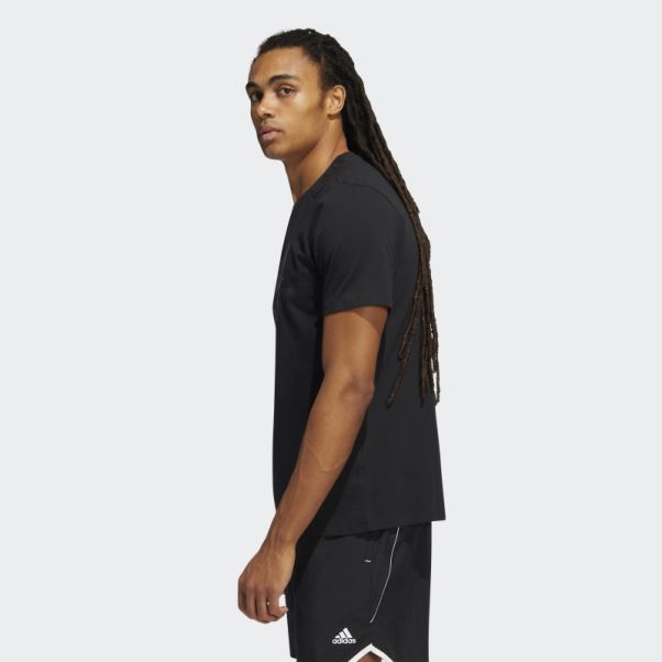 Adidas Noir D.o.n. Numéro 4 L'avenir Du Tee Rapide