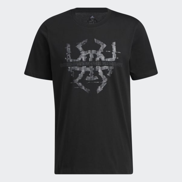 Adidas Noir D.o.n. Numéro 4 L'avenir Du Tee Rapide