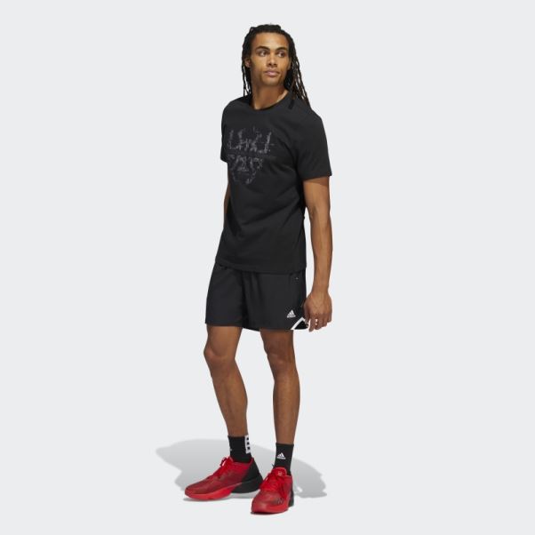 Adidas Noir D.o.n. Numéro 4 L'avenir Du Tee Rapide