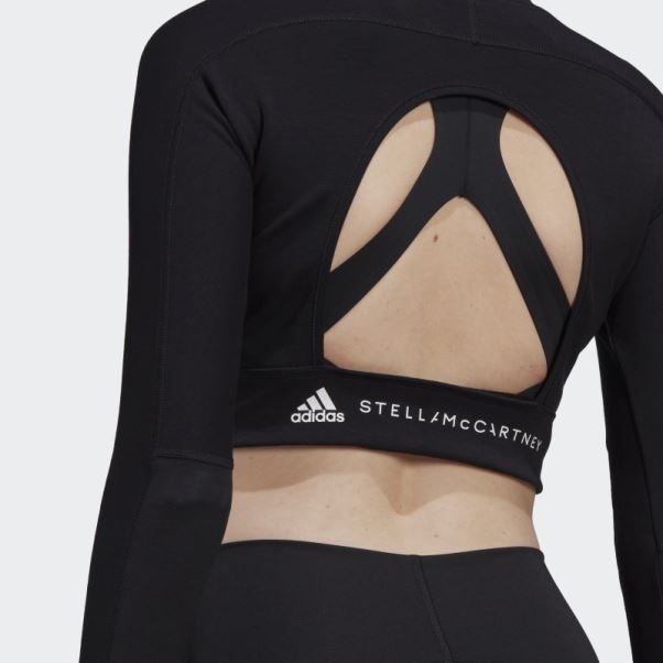 Adidas By Stella Mccartney Truestrength Cropped Manches Longues Mode Noir