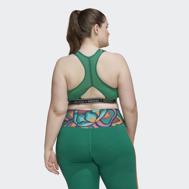 Soutien-gorge à Maintien Moyen (taille Plus) Bold Green Adidas