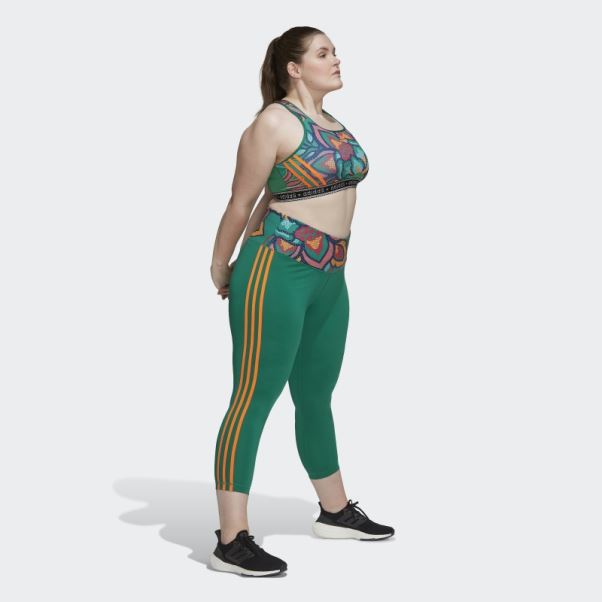 Soutien-gorge à Maintien Moyen (taille Plus) Bold Green Adidas