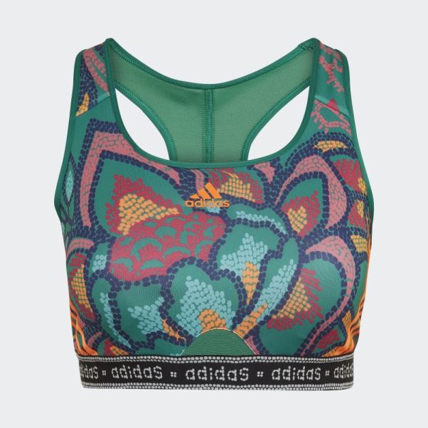 Soutien-gorge à Maintien Moyen (taille Plus) Bold Green Adidas