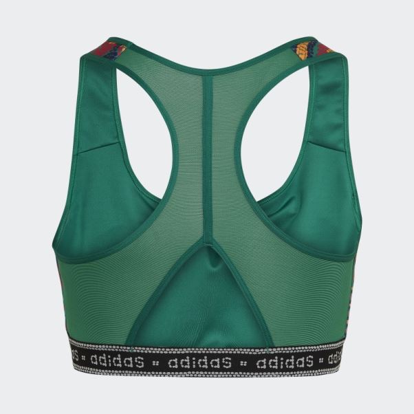Soutien-gorge à Maintien Moyen (taille Plus) Bold Green Adidas