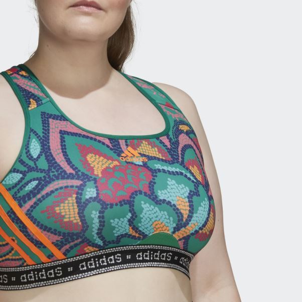 Soutien-gorge à Maintien Moyen (taille Plus) Bold Green Adidas