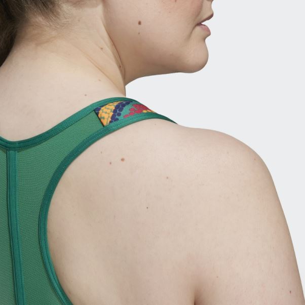 Soutien-gorge à Maintien Moyen (taille Plus) Bold Green Adidas