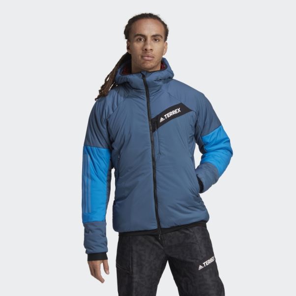 Veste à Capuche Terrex Techrock Stretch Primaloft Acier Adidas
