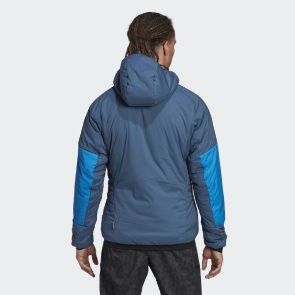 Veste à Capuche Terrex Techrock Stretch Primaloft Acier Adidas
