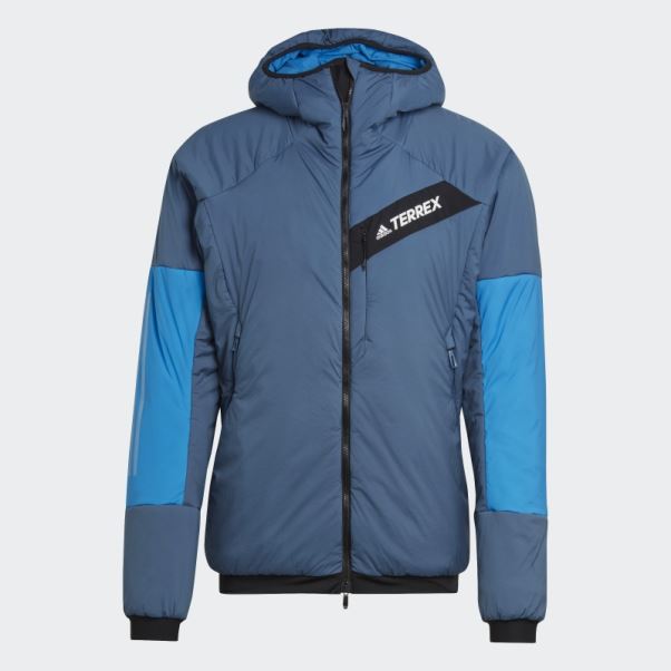 Veste à Capuche Terrex Techrock Stretch Primaloft Acier Adidas