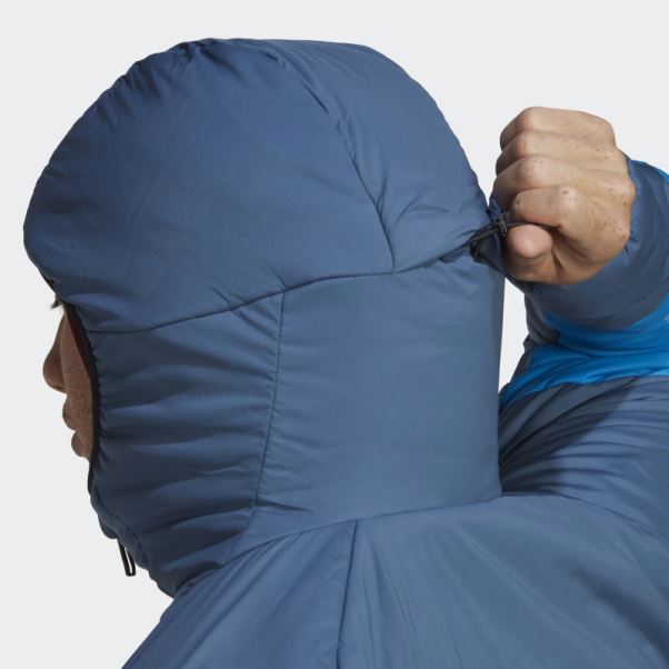 Veste à Capuche Terrex Techrock Stretch Primaloft Acier Adidas