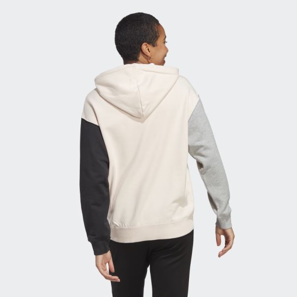 Sweat à Capuche Surdimensionné En Molleton à Gros Logo Essentials Quartz Adidas
