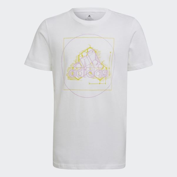 T-shirt Graphique Adidas X Classic Lego Blanc