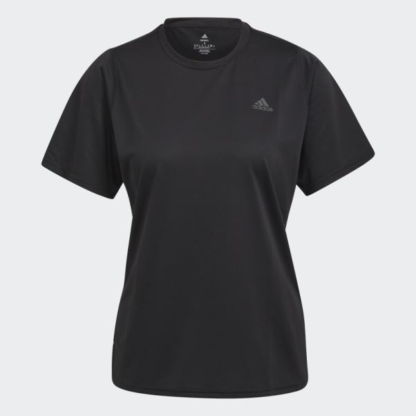 Tee Shirt Adidas Run Icon Noir