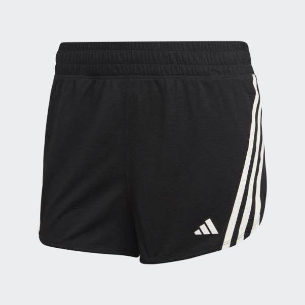 Run Icon 3-stripes Short De Course à Faible Teneur En Carbone Noir Adidas