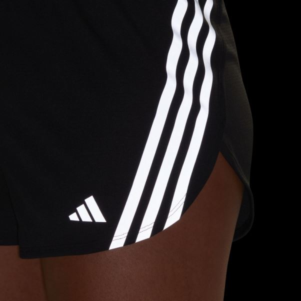 Run Icon 3-stripes Short De Course à Faible Teneur En Carbone Noir Adidas