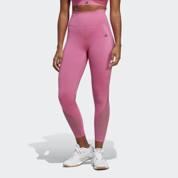 Leggings D'entraînement Hiit 7/8 Sur Mesure Fuchsia Adidas
