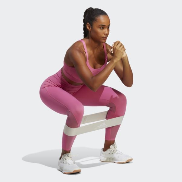 Leggings D'entraînement Hiit 7/8 Sur Mesure Fuchsia Adidas