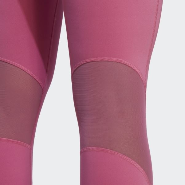 Leggings D'entraînement Hiit 7/8 Sur Mesure Fuchsia Adidas