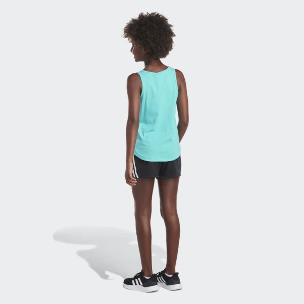 Débardeur Adidas à Ourlet Arrondi Menthe Rush