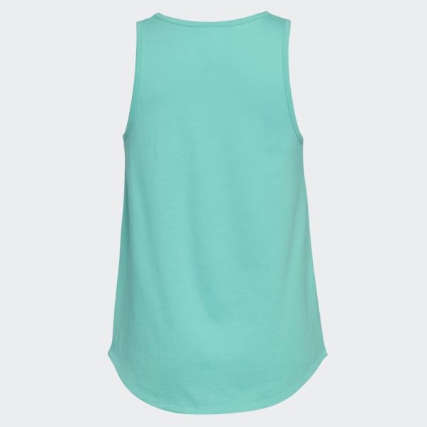 Débardeur Adidas à Ourlet Arrondi Menthe Rush