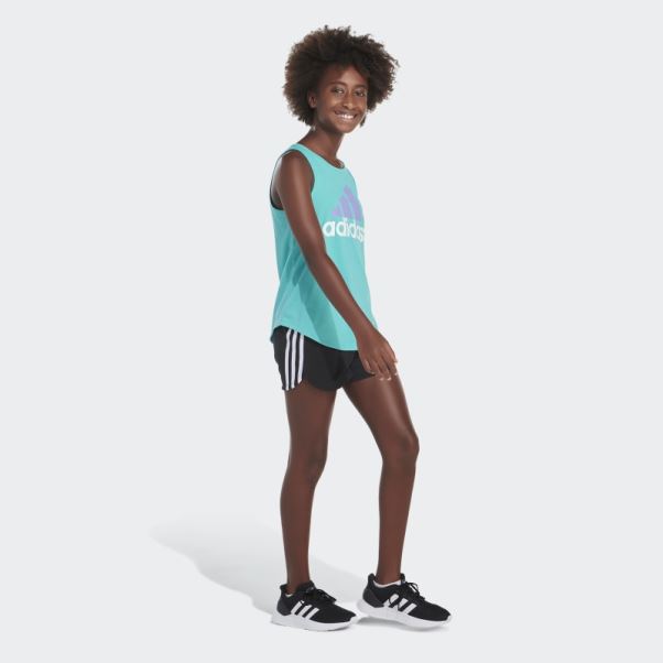 Débardeur Adidas à Ourlet Arrondi Menthe Rush