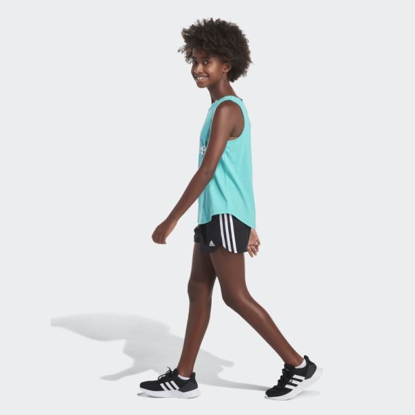 Débardeur Adidas à Ourlet Arrondi Menthe Rush