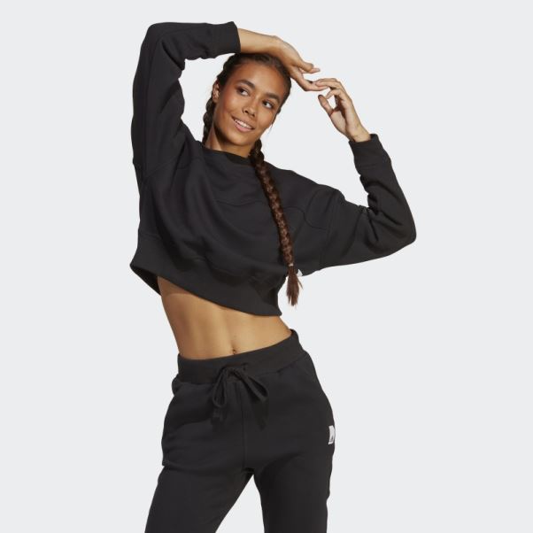 Sweat Molleton Noir Adidas