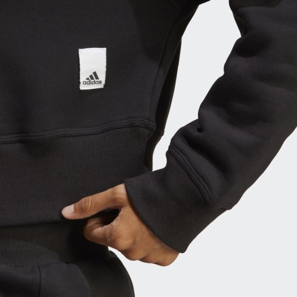Sweat Molleton Noir Adidas